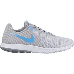 Nike Womens FLEX EXPERIENCE RN 6, PURE PLATINUM/BLUE FURY-WOLF GREY, 6